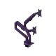5. Arozzi AZ-ALZARE-NEO-DUO-PP Monitor Holder/Stand 81.3 cm (32") Desk Purple