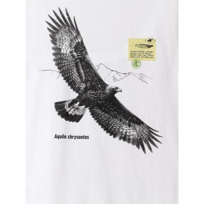 6. Men's regular printed T-shirt 4F 4FKAW26TTSHM4499-10S