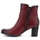 3. Women's insulated ankle boots with a block heel, red M.Daszyński SA125-32