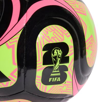 3. adidas World Cup 26 Trionda Club Football Black, Pink, and Green JD8053