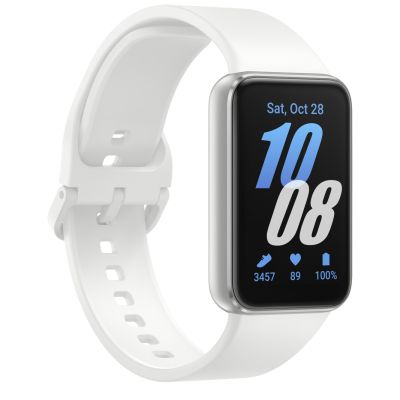 9. Samsung Galaxy Fit 3 (R390) Silver Sports Band