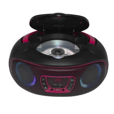 3. Denver TCL-212BT PINK portable CD player black, pink