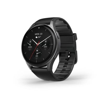2. Hama 8900 GPS AMOLED Smartwatch 1.43" with Silicone Strap - Black