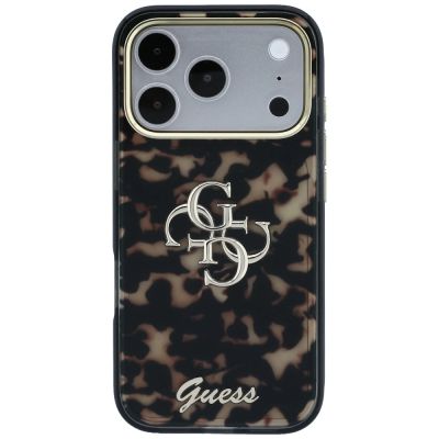 3. Guess IML 4G Script Metal Logo MagSafe Case for iPhone 18 Pro - Burgundy