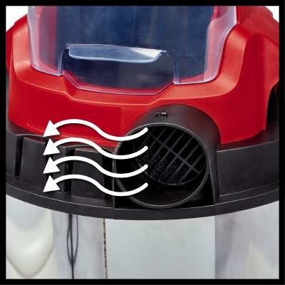 14. EINHELL TC-VC 18/20 Li S Solo workshop vacuum cleaner 2347130 (silver)