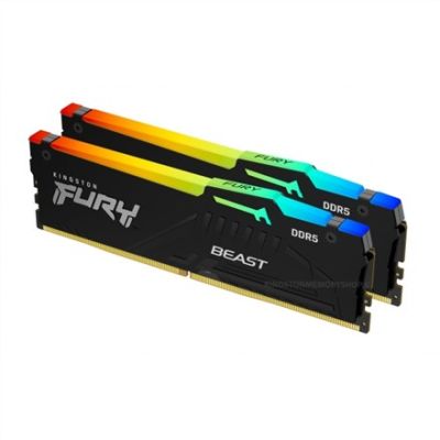 18. Kingston Technology FURY Beast RGB Memory Module 32GB 2 x 16GB DDR5 5200MT/s