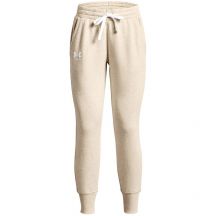 Women’s Under Armour Rival Fleece Trousers Cream 1356416 783 XL