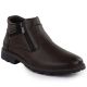 6. Men’s Brown Insulated Ankle Boots with Zips VanHorn AN71309