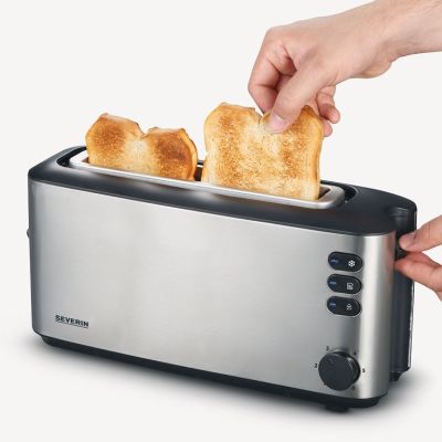 6. Severin AT 2515 toaster 2 slots 1000 W Stainless steel