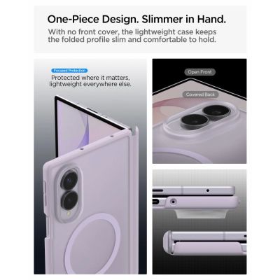 11. Spigen AirSkin Zero MagFit Case for Samsung Galaxy Z Fold 8 – Light Purple, Matte