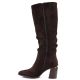3. Women’s chocolate brown block-heel boots Jezzi MR2623-7