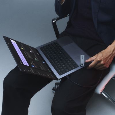 7. Ledger Nano S Plus Desk Wallet Black