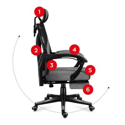 9. Huzaro Combat 5.0 Gray Gaming Chair