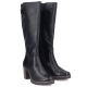 4. Black women's leather heeled boots Rieker Y2581-00
