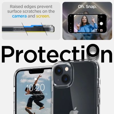 8. Spigen Ultra Hybrid iPhone 14 Case - Clear