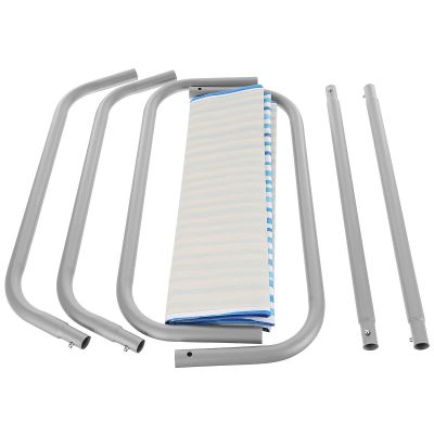 13. FOLDABLE GARDEN AND BEACH CHAIR AND BLUE LINES BAG