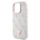 6. Guess Leather 4G Triangle Strass MagSafe Case for iPhone 16 Pro Max - Pink