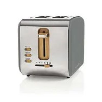 7. Nedis KABT510EGY Toaster Gray