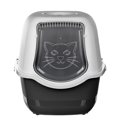 6. ROTHO Bailey Black and White - cat litter box