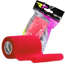 REA TAPE Elastic Bandage COHESIVE BAND Self-Adherent 4.5 m × 7.5 cm Red