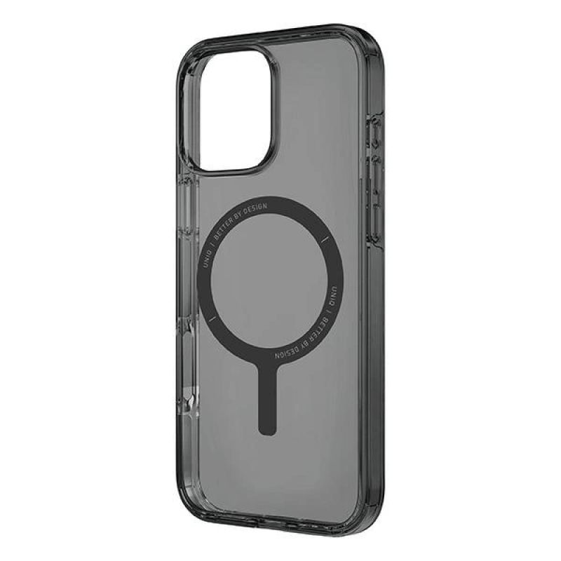 3. Uniq Clario case iPhone 16 Pro 6.3" Magclick Charging smoke/smoke