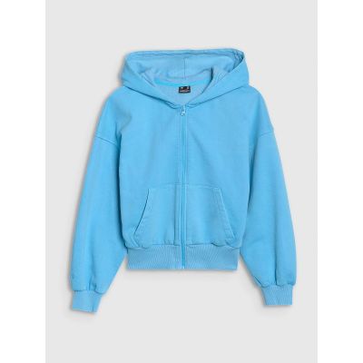6. Women's zip-up hooded sweatshirt 4F 4FRSS25TSWSF2195-33S