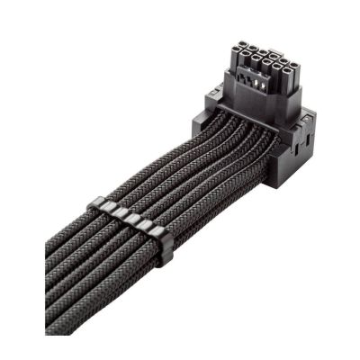 CableMod C-Series Pro connector - variant A, 90°, 16-pin to 2x8-pin PCIe,