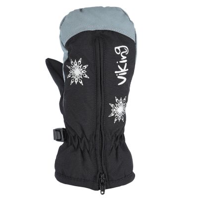 2. Viking Starlet Ski Kids winter gloves with snowflake motif, black (125/15/5195/09)