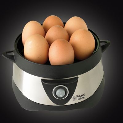 4. Russell Hobbs Stylo 7 Eggs. 365W Black, Stainless Steel