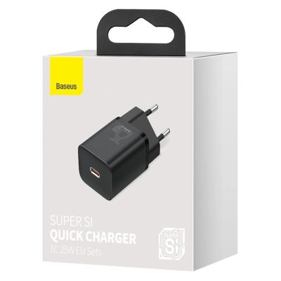 7. Baseus Super Si 1C fast charger USB Type C 25W Power Delivery Quick Charge black (CCSP020101)