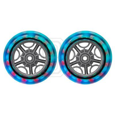 4. Front wheels for scooter GLOBBER 526-009 121mm 2pcs LED