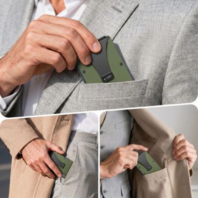 4. Tech-Protect Thorn RFID Wallet - Green