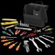 Tool set for plumbing, heating and air conditioning installations 36 pieces