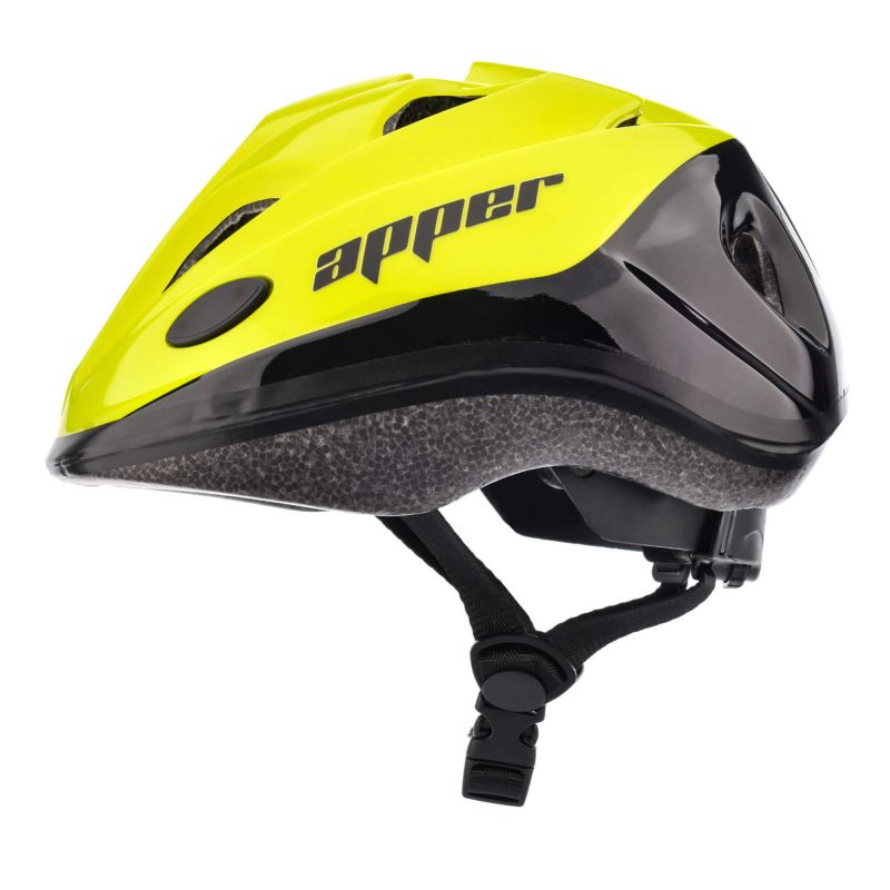 23. Meteor KS07 M 52-56 cm Apper yellow bicycle helmet