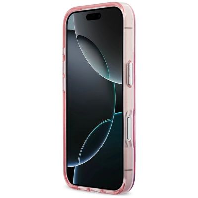 5. Karl Lagerfeld IML Peekaboo MagSafe Case for iPhone 17 Pro - Pink