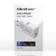 8. QOLTEC CHARGER 45W GAN | 5-20V | 1.5-3A | 1XUSB-C PD | 1XUSB QC 3.0 | WHITE