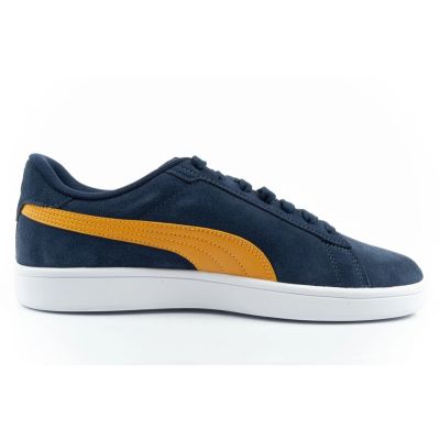 4. Puma men's sports shoes sneakers Smash 3.0 leather classic fashionable navy blue