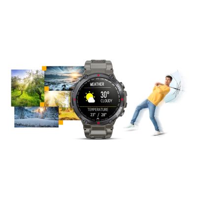8. GIEWONT Gray GW430-2 Smartwatch