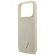 6. Guess Croco Triangle Logo MagSafe case for iPhone 17 Pro - gold