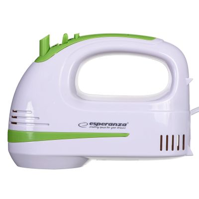 3. Esperanza Apple Pie Hand Mixer EKM011 (400W; white)