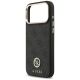 6. Guess 4G Srtass Logo & Big Strap Metal Buttons MagSafe Case for iPhone 17 Pro Max - Black
