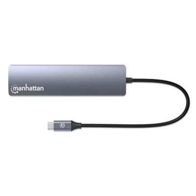 3. Manhattan 153959 Wired Docking Station USB 3.2 Gen 1 (3.1 Gen 1) Type-C Silver