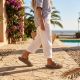 8. Women's sports flip-flops with a thick sole for the pool, brown Big Star TT274A041