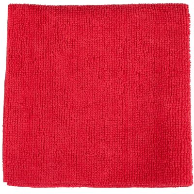 8. SEAMLESS MICROFIBER CLEANING CLOTH 30x30CM 20PCS DIRT DEVIL RED