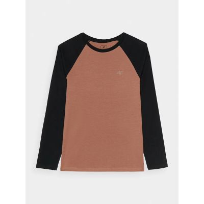 2. Longsleeve regular plain boys 4F Junior 4FJWAW24TLONM293-65S