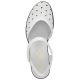 25. Rieker W RKR650 comfortable leather sandals white