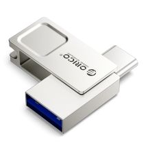 Orico U301 32GB USB-A USB-C USB 3.2 Gen 1 Pendrive - Silver