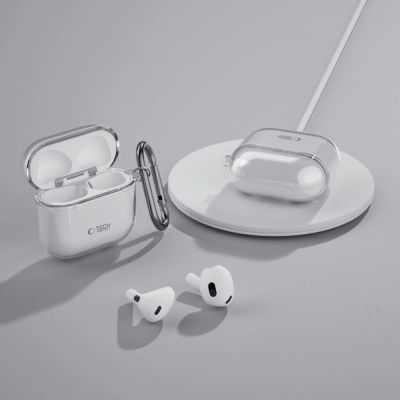7. Tech-Protect FLEXAir Case for Apple AirPods 4 - Transparent