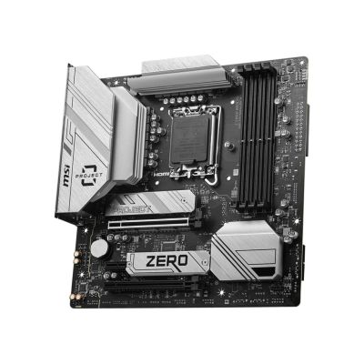 2. MSI B760M PROJECT ZERO Intel B760 LGA 1700 micro ATX motherboard