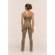 4. CASALL Women's Seamless Rib Slit Pants Green